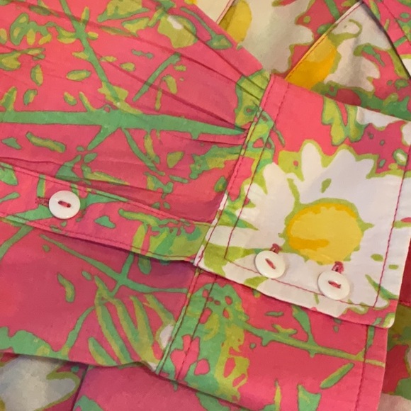 Lilly Pulitzer Long Sleeve Button-Down Floral Shirt - Picture 9 of 11